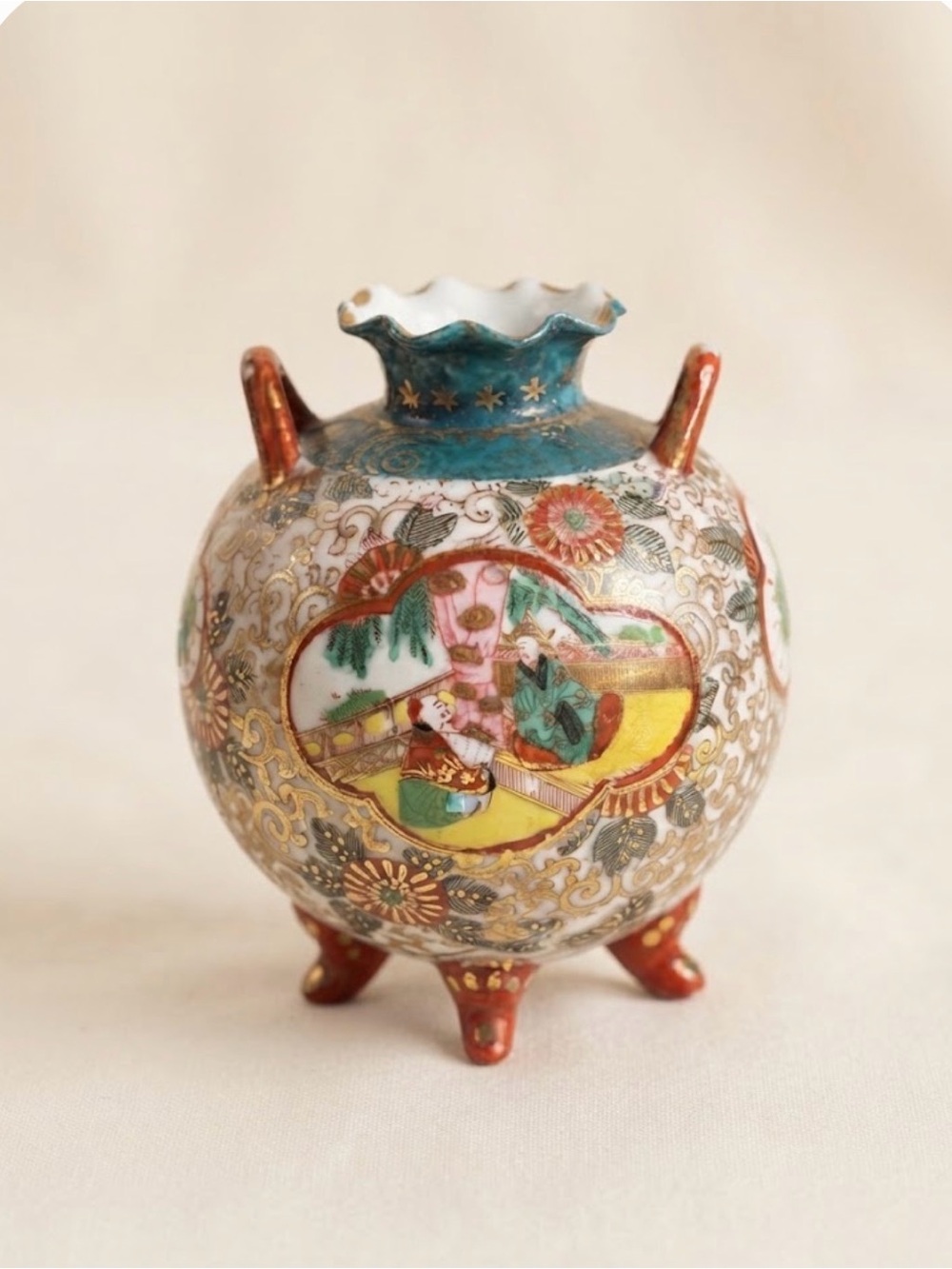VTG Japanese Satsuma Vase